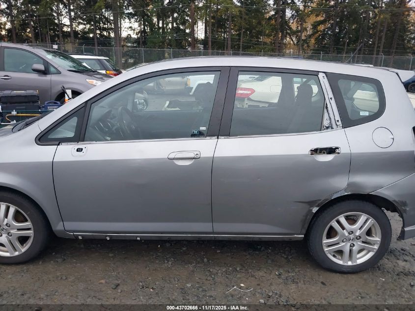 2007 Honda Fit Sport VIN: JHMGD38697S046730 Lot: 43702666