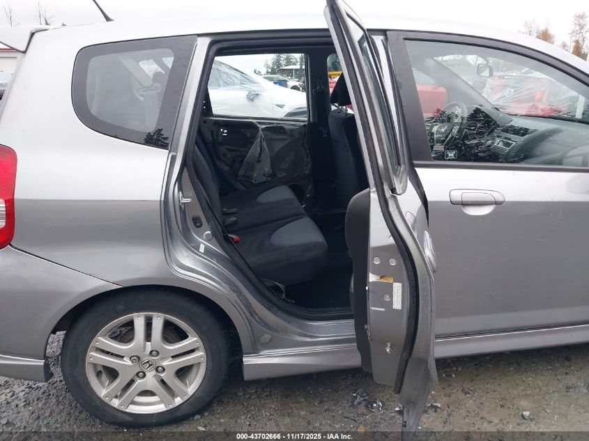 2007 Honda Fit Sport VIN: JHMGD38697S046730 Lot: 43702666