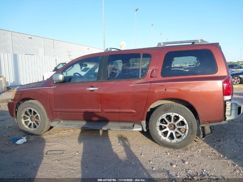 2004 Nissan Pathfinder Armada Se VIN: 5N1AA08A74N739255 Lot: 43702750