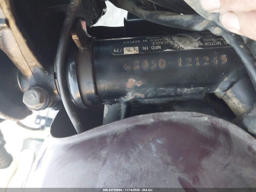 1980 Suzuki Gs850G VIN: GS850121245 Lot: 43702894