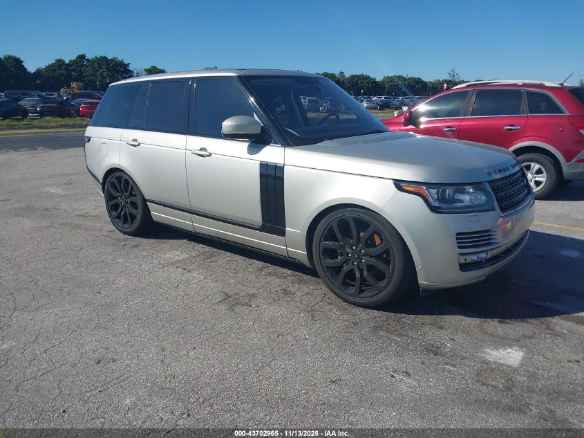 LAND ROVER RANGE ROVER 3.0L V6 SUPERCHARGED HSE