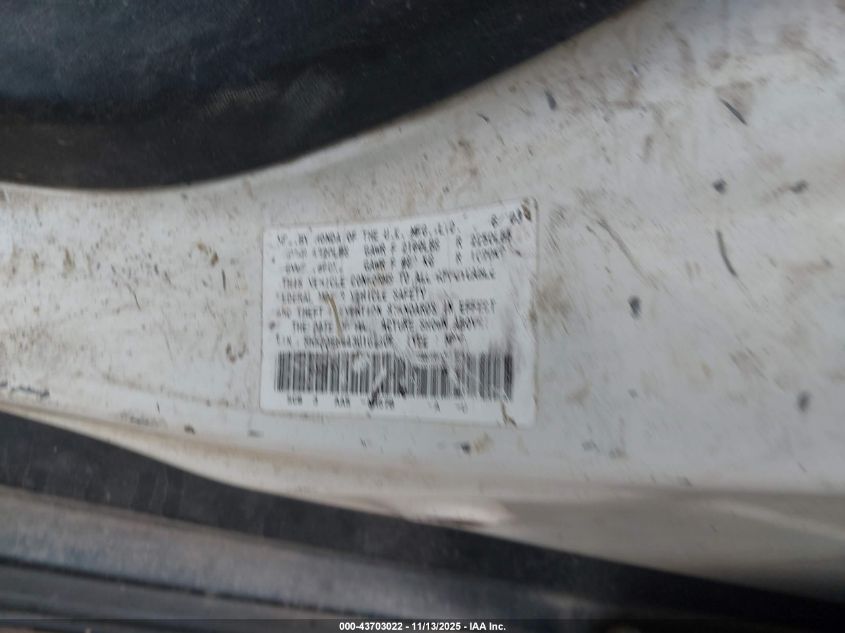 2003 Honda Cr-V Lx VIN: SHSRD68443U107606 Lot: 43703022