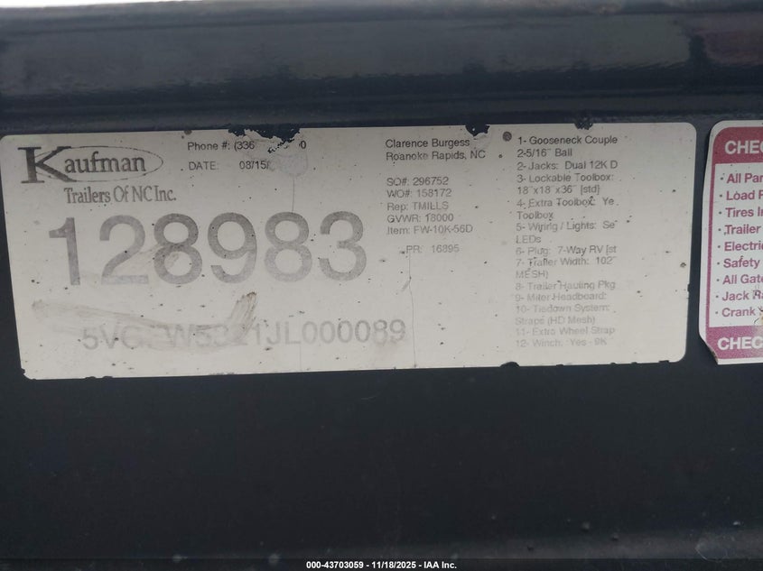 5VGFW5321JL000089 2018   photo no. 9
