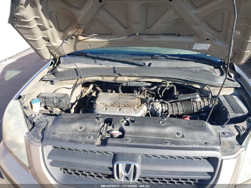 2003 Honda Pilot Ex-L VIN: 2HKYF18543H584594 Lot: 43703111