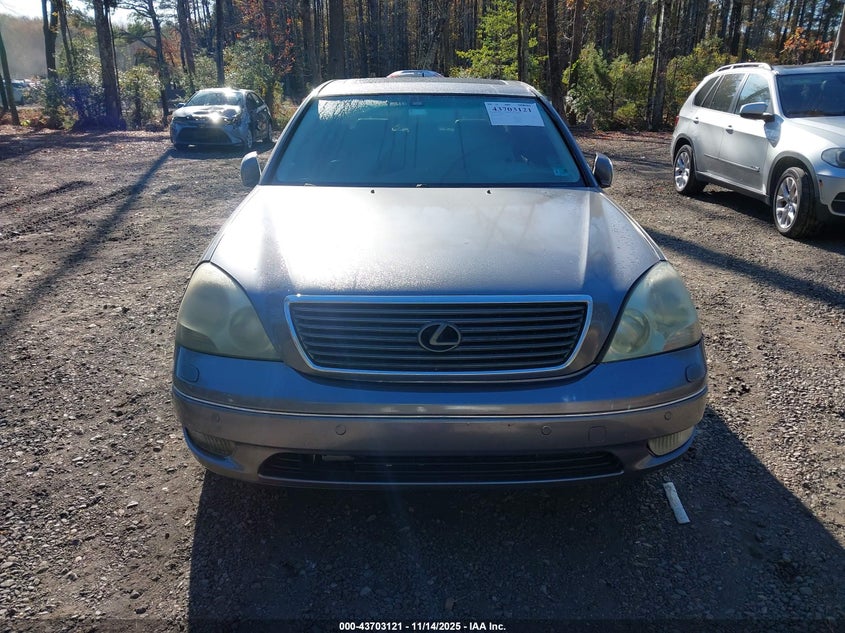 2002 Lexus Ls 430 VIN: JTHBN30F120058734 Lot: 43703121