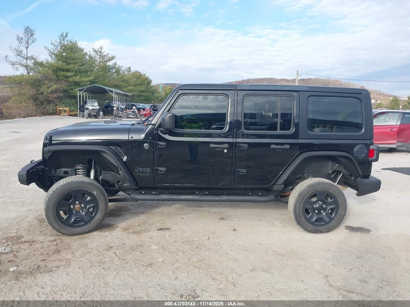 2022 Jeep Wrangler Unlimited Sport 4X4 VIN: 1C4HJXDG2NW116921 Lot: 43703143