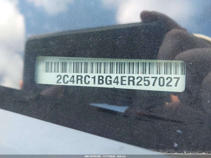 2014 Chrysler Town & Country Touring VIN: 2C4RC1BG4ER257027 Lot: 43703160