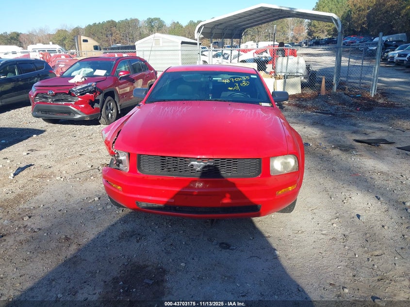 2006 Ford Mustang V6 VIN: 1ZVFT80N765135142 Lot: 43703175