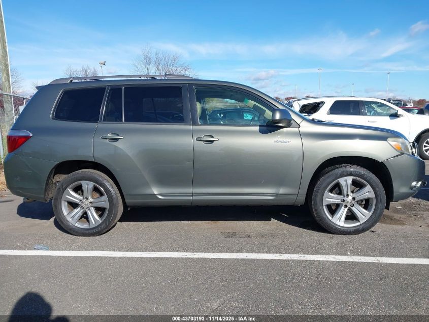 2008 Toyota Highlander Sport VIN: JTEDS43AX82052173 Lot: 43703193
