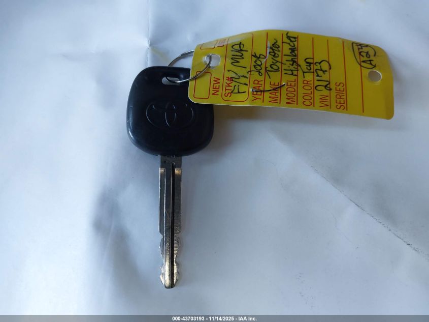 2008 Toyota Highlander Sport VIN: JTEDS43AX82052173 Lot: 43703193