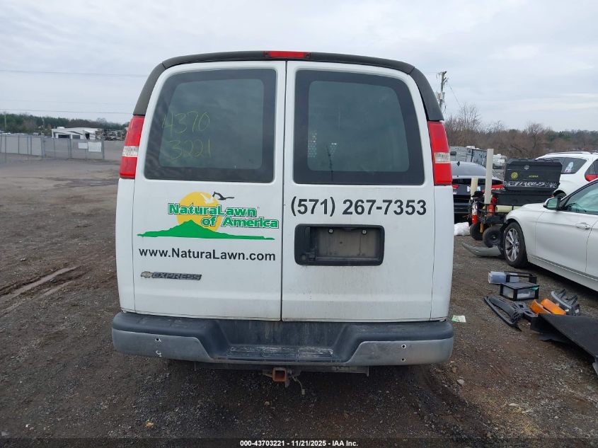 2018 Chevrolet Express 2500 Work Van VIN: 1GCWGAFG5J1908777 Lot: 43703221