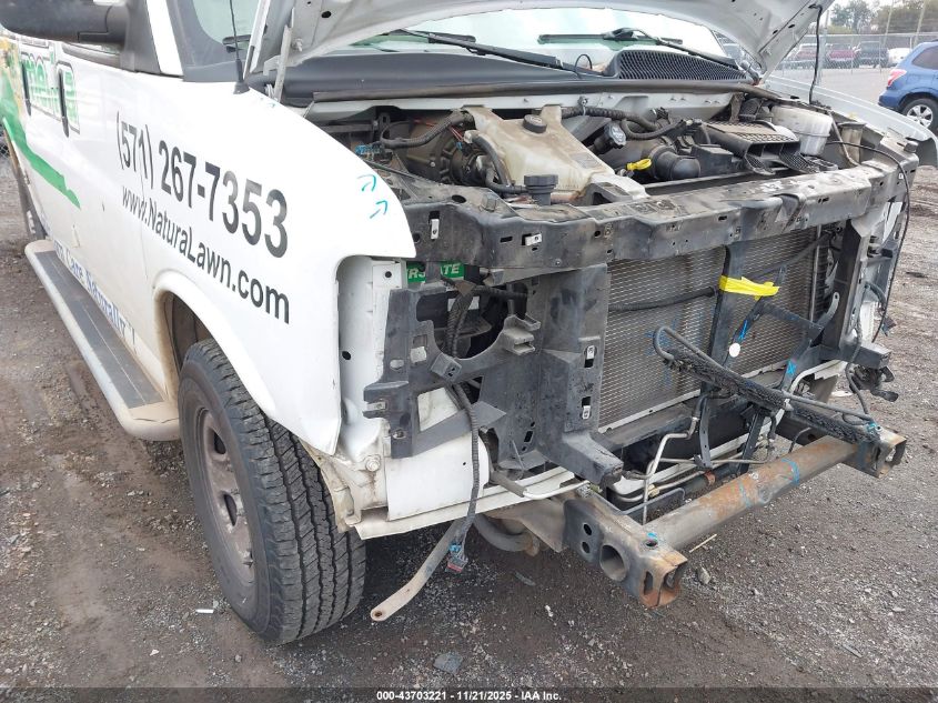 2018 Chevrolet Express 2500 Work Van VIN: 1GCWGAFG5J1908777 Lot: 43703221