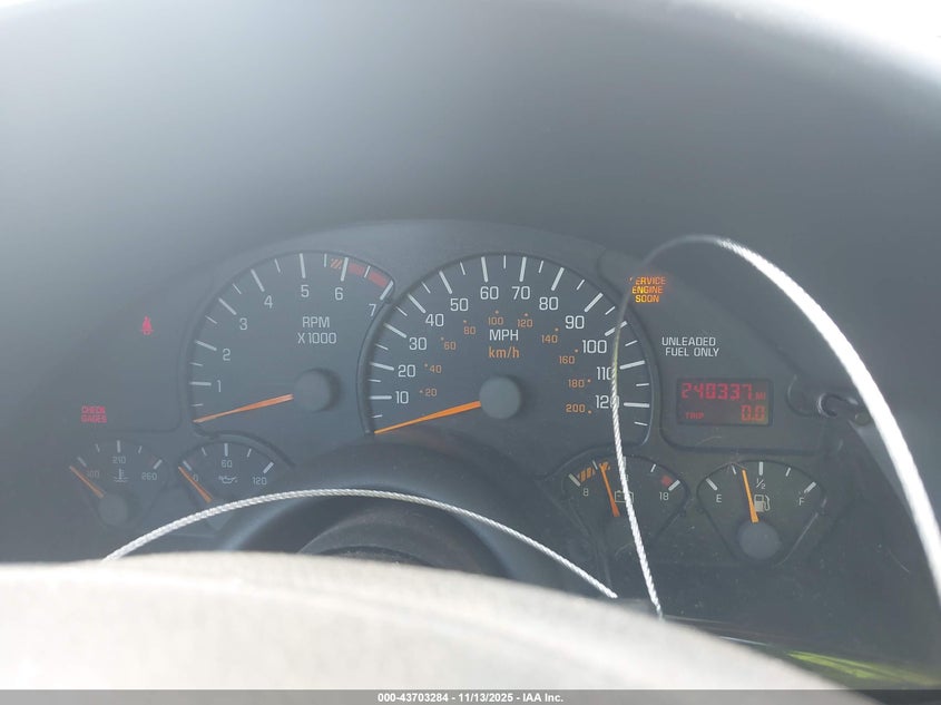 1997 Pontiac Firebird VIN: 2G2FS22K6V2216461 Lot: 43703284