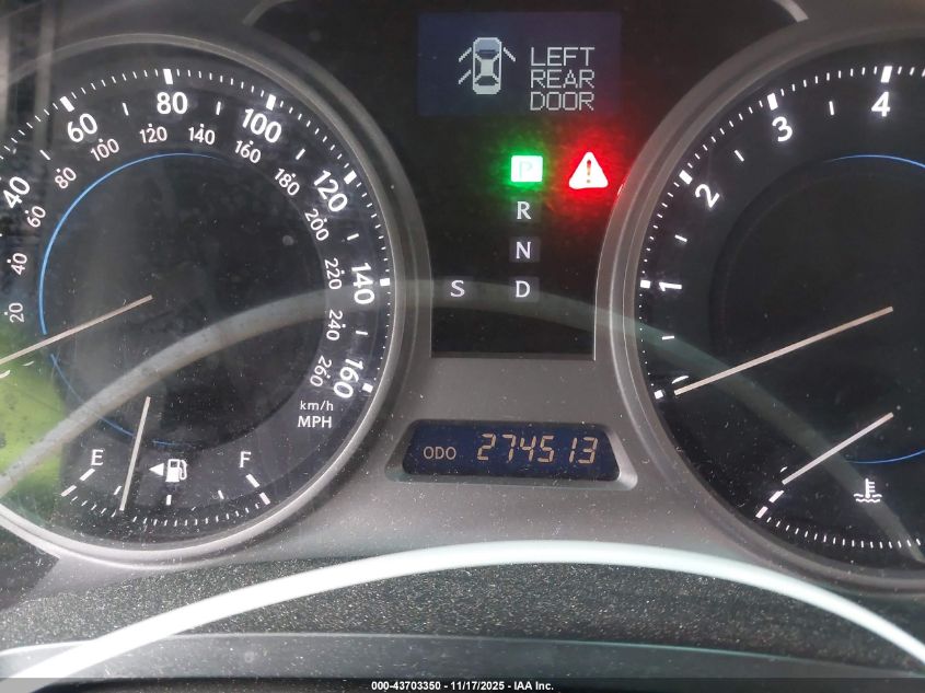 2009 Lexus Is 250 4D 2Wd VIN: JTJBK262195090376 Lot: 43703350