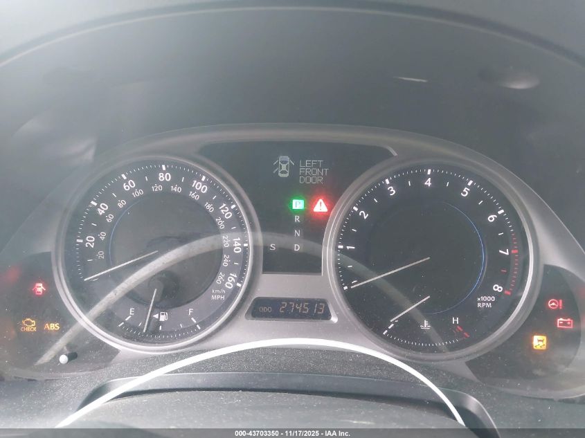 2009 Lexus Is 250 4D 2Wd VIN: JTJBK262195090376 Lot: 43703350