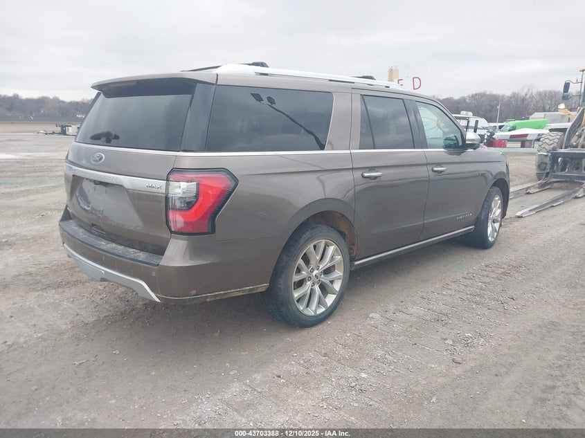 Vin: 1fmjk1mt4jea00723, lot: 44198709, ford expedition max platinum 20184