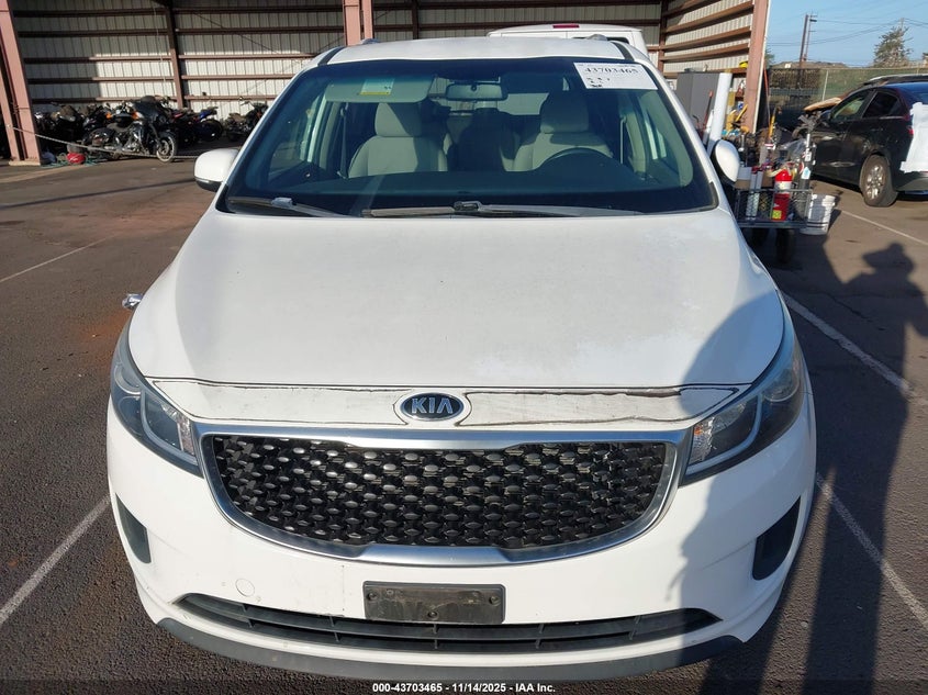 2016 Kia Sedona Lx VIN: KNDMB5C17G6203536 Lot: 43703465