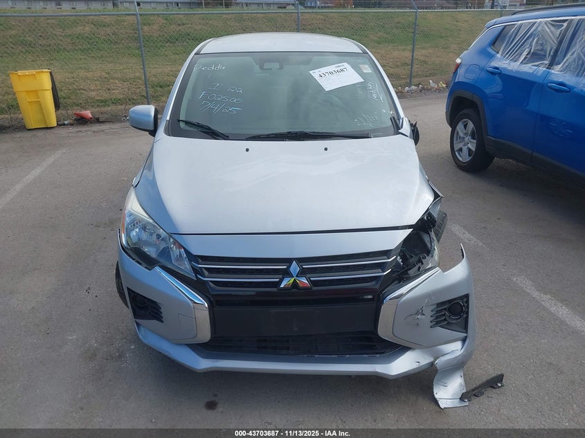 2022 Mitsubishi Mirage G4 Es VIN: ML32FUFJ1NHF02500 Lot: 43703687