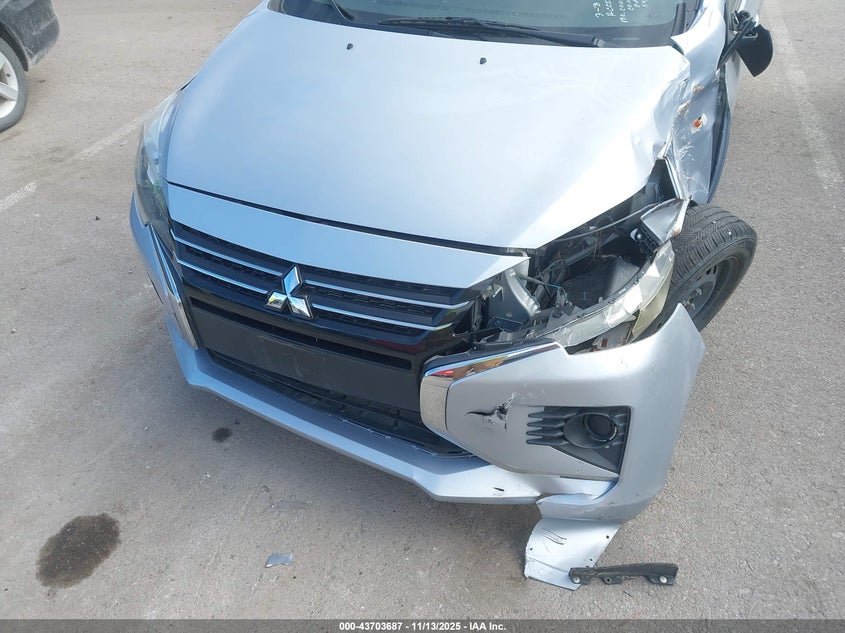 2022 Mitsubishi Mirage G4 Es VIN: ML32FUFJ1NHF02500 Lot: 43703687