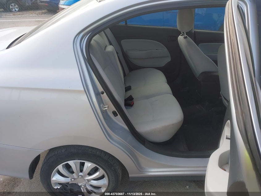 2022 Mitsubishi Mirage G4 Es VIN: ML32FUFJ1NHF02500 Lot: 43703687