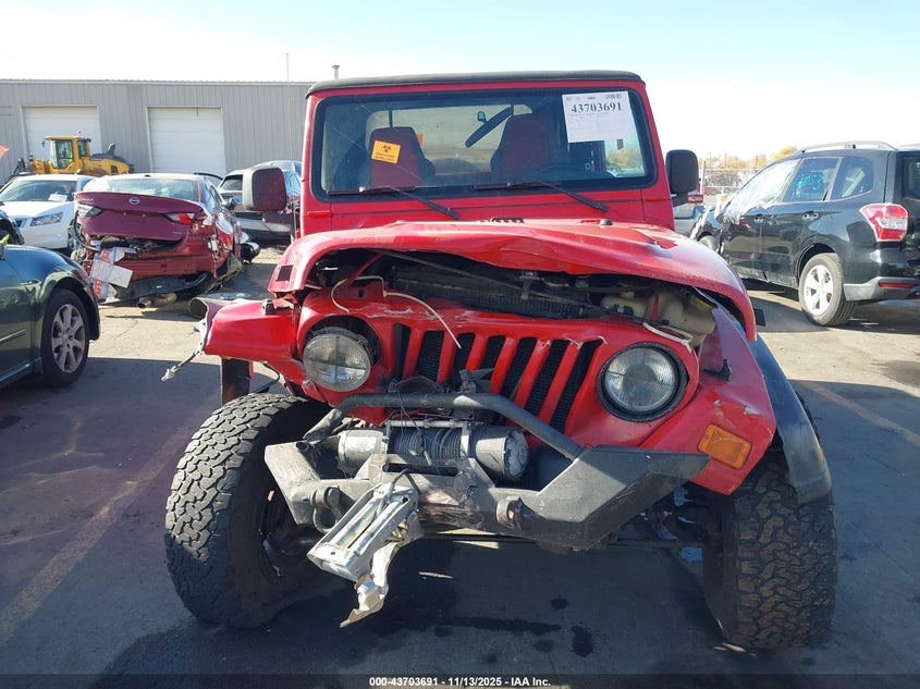 2003 Jeep Wrangler X VIN: 1J4FA39SX3P314886 Lot: 43703691