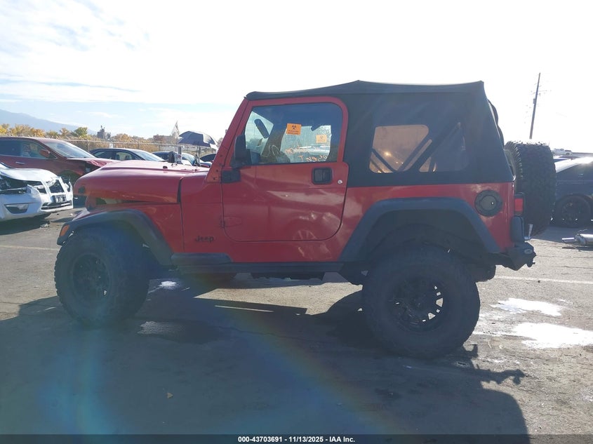 2003 Jeep Wrangler X VIN: 1J4FA39SX3P314886 Lot: 43703691