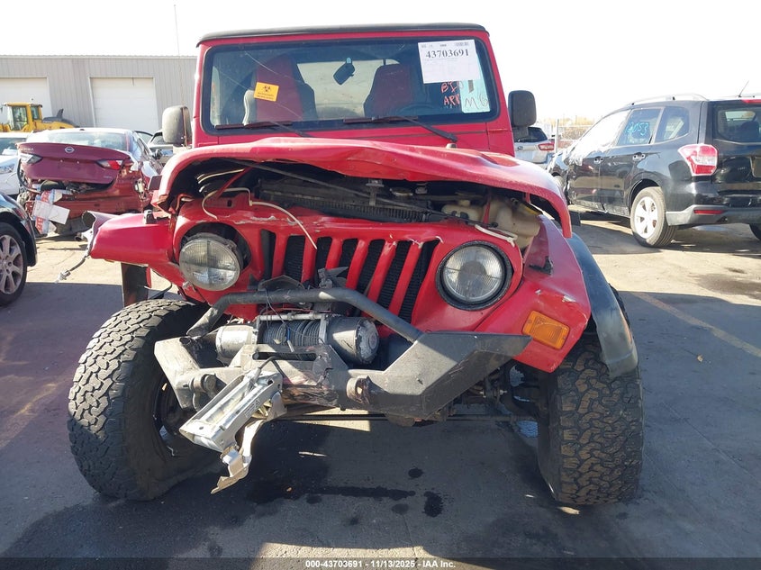 2003 Jeep Wrangler X VIN: 1J4FA39SX3P314886 Lot: 43703691