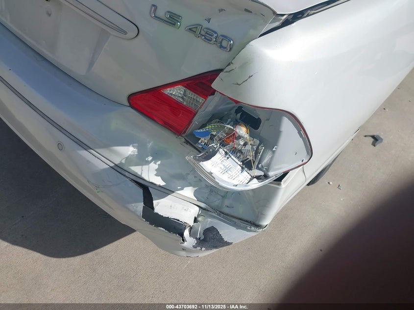 2004 Lexus Ls 430 VIN: JTHBN36F040157362 Lot: 43703692