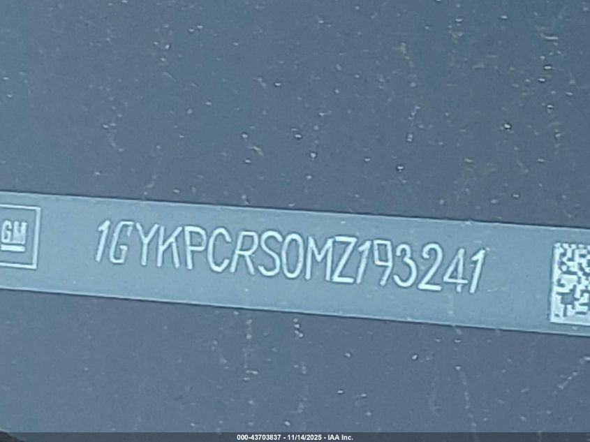 2021 Cadillac Xt6 Fwd Premium Luxury VIN: 1GYKPCRS0MZ193241 Lot: 43703837