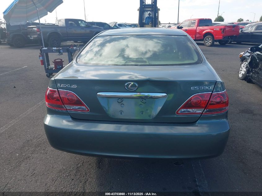 2005 Lexus Es 330 VIN: JTHBA30G155097433 Lot: 43703868