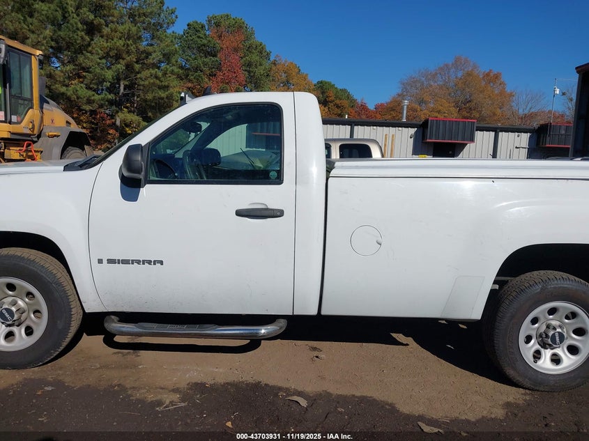 2009 GMC Sierra 1500 Work Truck VIN: 1GTEC14X69Z202120 Lot: 43703931