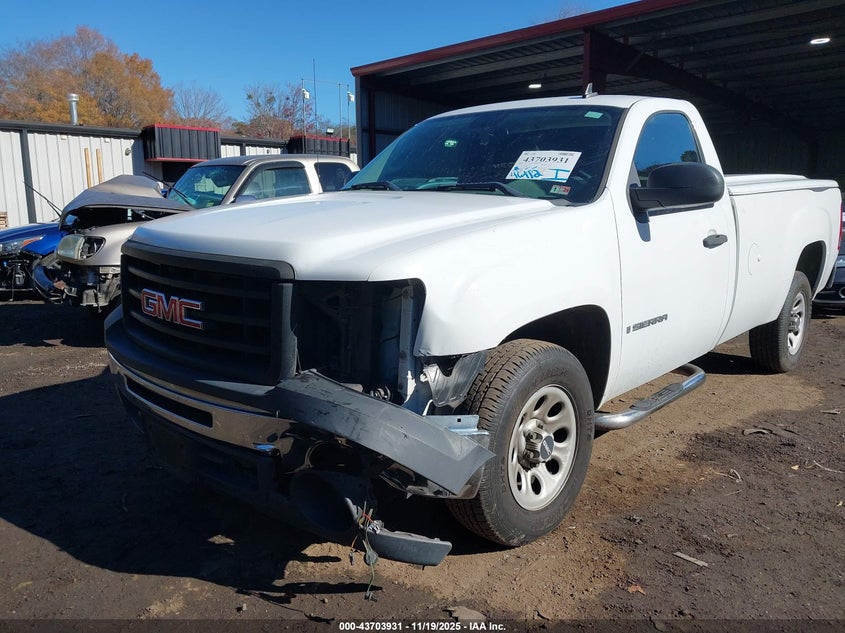 2009 GMC Sierra 1500 Work Truck VIN: 1GTEC14X69Z202120 Lot: 43703931