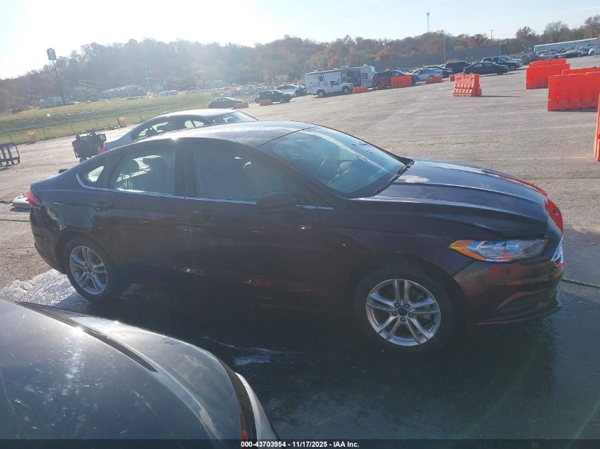 2018 Ford Fusion Se VIN: 3FA6P0HD4JR160435 Lot: 43703954