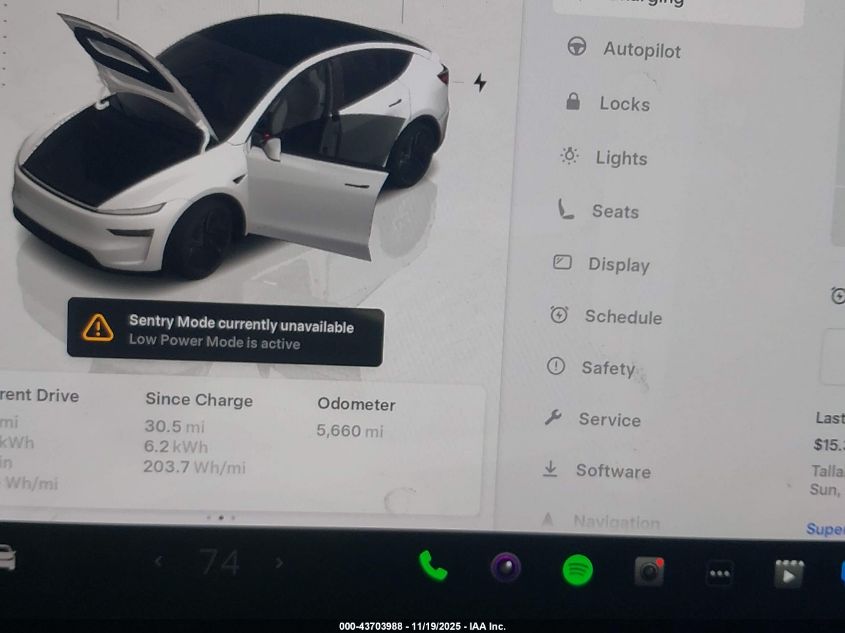 2026 Tesla Model Y Long Range Dual Motor All-Wheel Drive VIN: 7SAYGDED6TA427996 Lot: 43703988