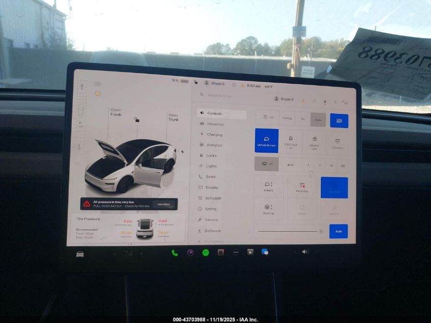 2026 Tesla Model Y Long Range Dual Motor All-Wheel Drive VIN: 7SAYGDED6TA427996 Lot: 43703988