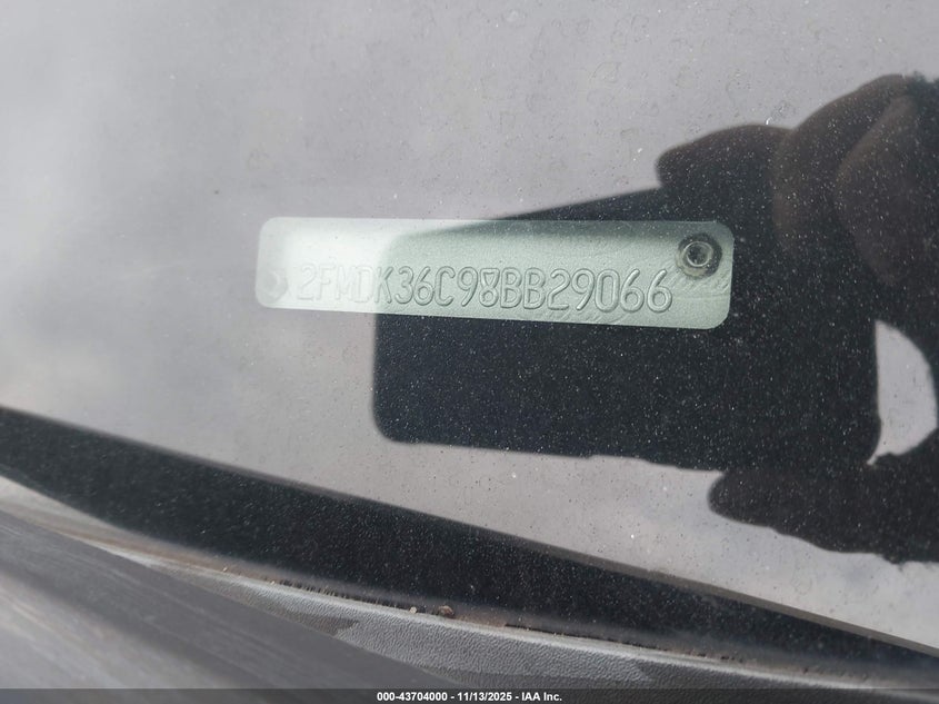 2FMDK36C98BB29066 2008 FORD EDGE photo no. 11