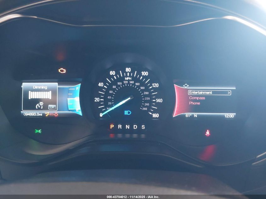 2019 Ford Fusion Se VIN: 3FA6P0HD4KR284092 Lot: 43704012