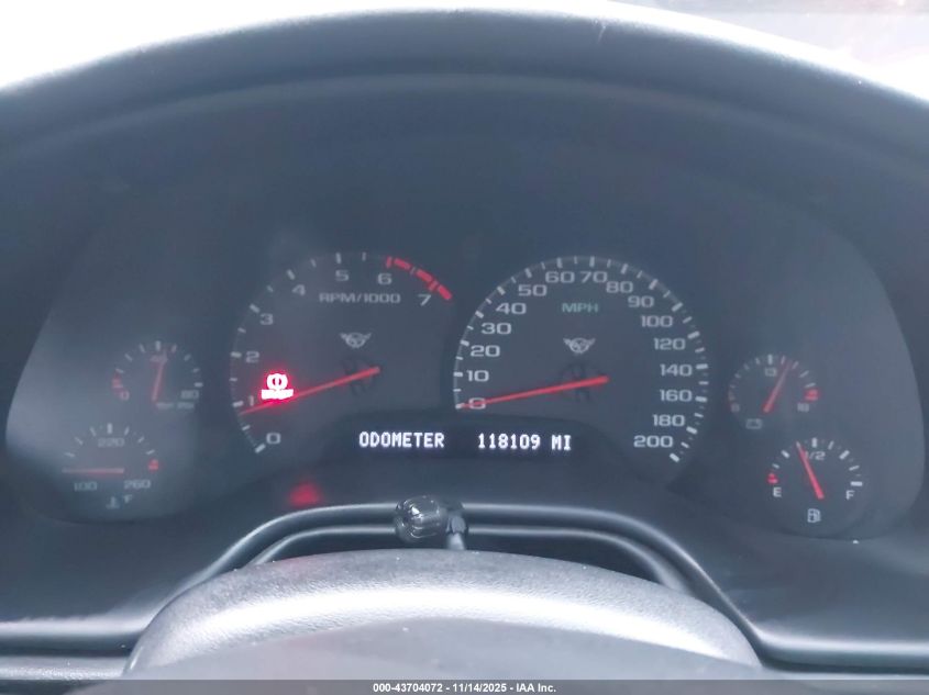 2000 Chevrolet Corvette VIN: 1G1YY22GXY5113186 Lot: 43704072