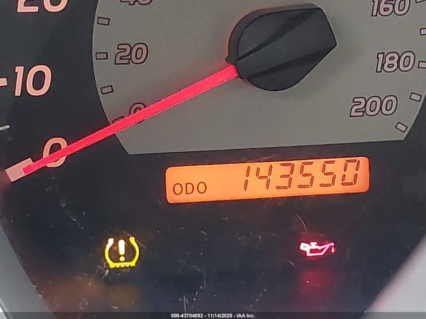 2007 Toyota Tacoma Base V6 VIN: 5TEMU52N37Z340992 Lot: 43704092