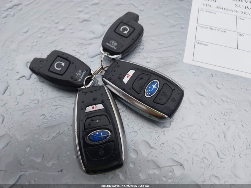 2019 Subaru Outback 2.5I Limited VIN: 4S4BSANC2K3346303 Lot: 43704115