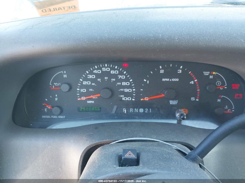 2002 Ford F-250 Lariat/Xl/Xlt VIN: 1FTNX21F82EA53163 Lot: 43704133