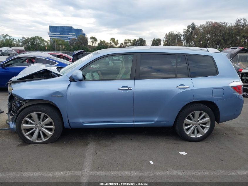 2008 Toyota Highlander Hybrid VIN: JTEEW41A182023916 Lot: 43704221