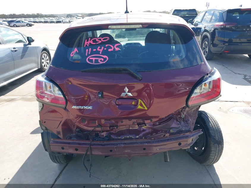 2024 Mitsubishi Mirage Es/Le VIN: ML32AUHJ4RH017590 Lot: 43704262