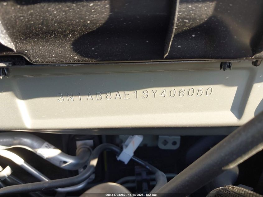 2025 Nissan Sentra VIN: 3N1AB8AE1SY406050 Lot: 43704282