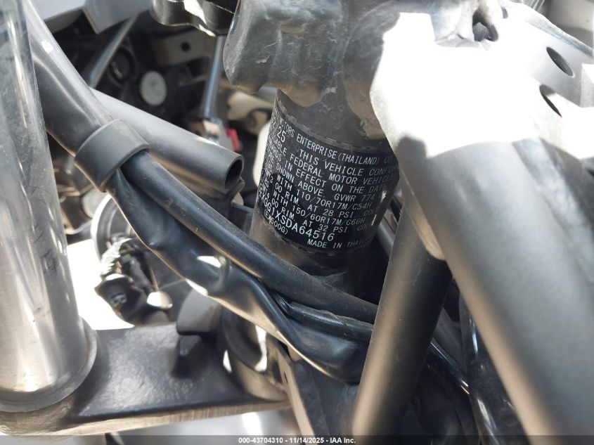 2025 Kawasaki Ex500 VIN: ML5EXGG1XSDA64516 Lot: 43704310