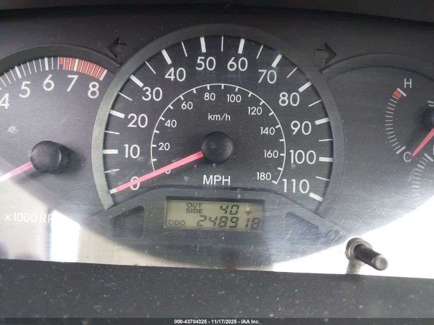 2005 Toyota Corolla Ce VIN: 2T1BR32E95C391722 Lot: 43704325