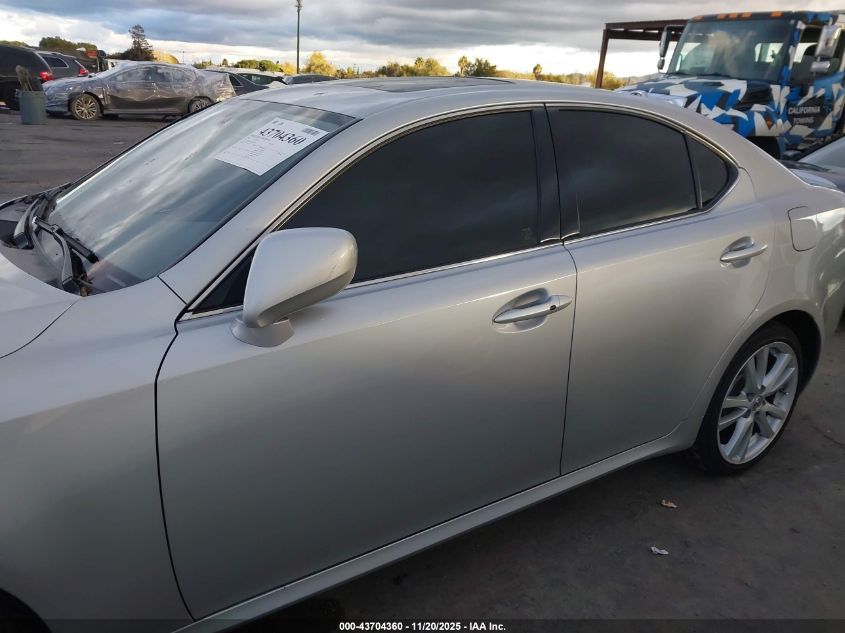 2007 Lexus Is 250 VIN: JTHBK262475035028 Lot: 43704360