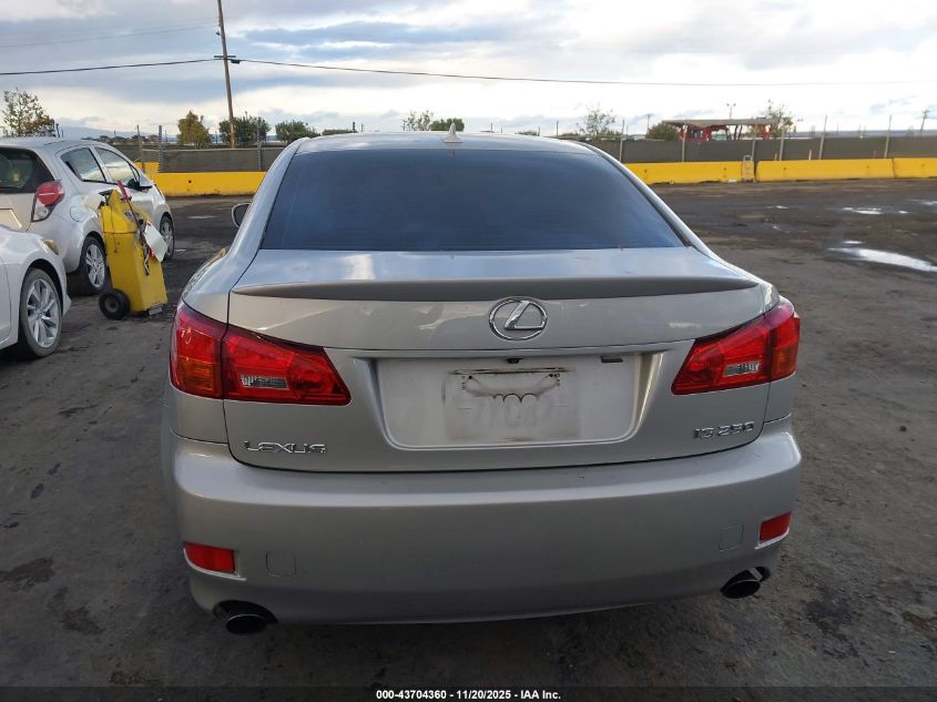 2007 Lexus Is 250 VIN: JTHBK262475035028 Lot: 43704360