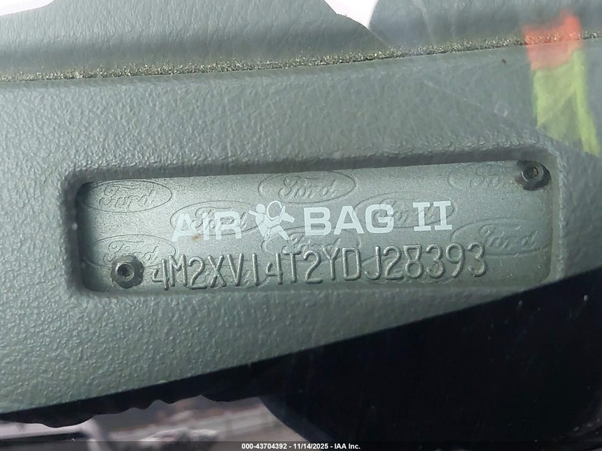 2000 Mercury Villager Estate VIN: 4M2XV14T2YDJ28393 Lot: 43704392