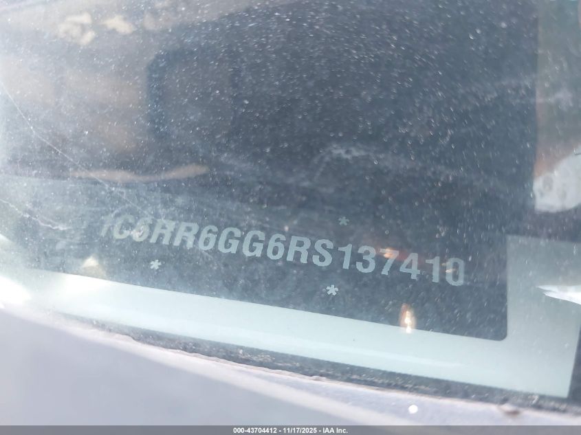 2024 Ram 1500 Classic Slt 4X2 6'4 Box VIN: 1C6RR6GG6RS137410 Lot: 43704412